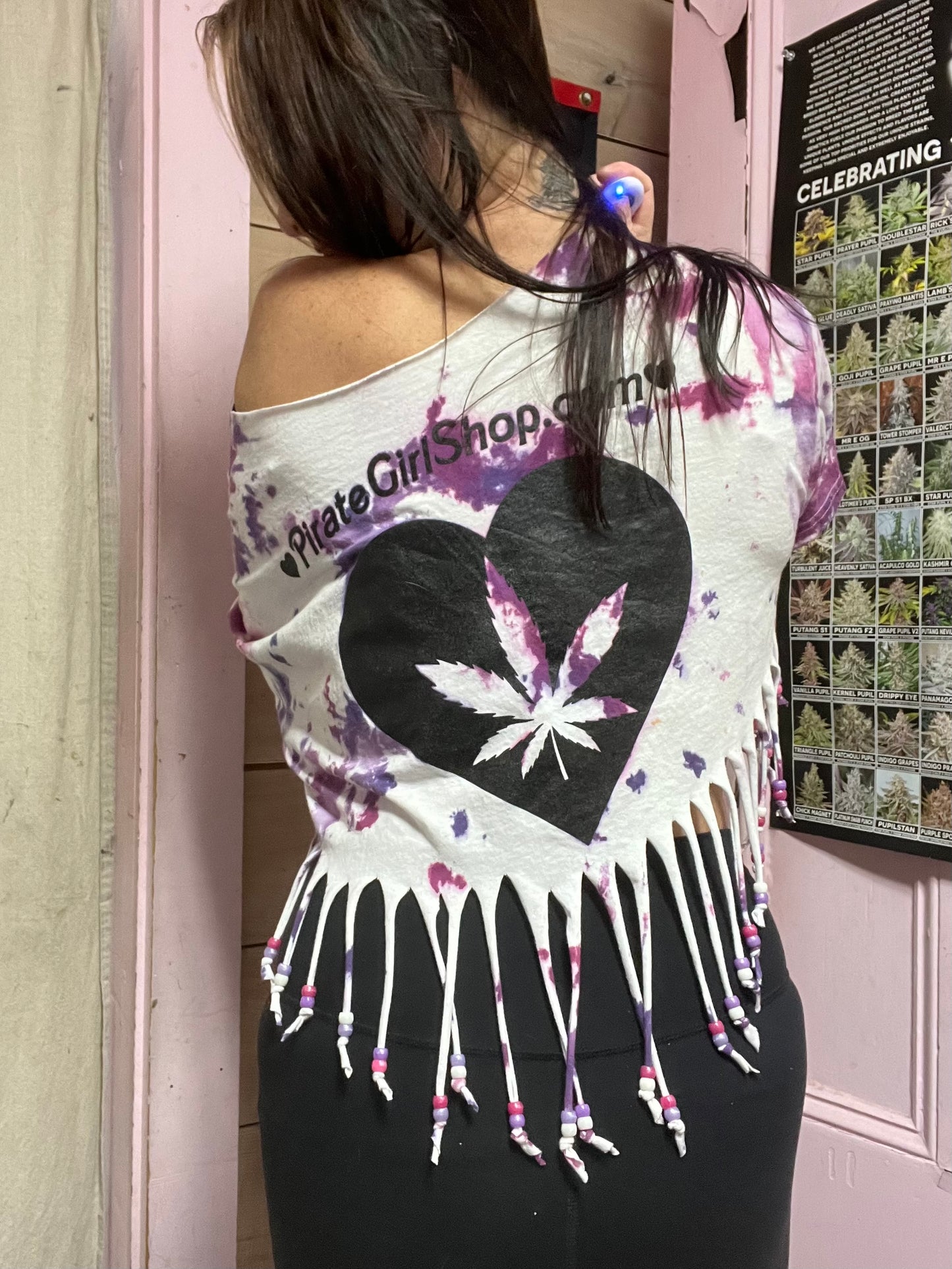 High Maintenace Fringed Tie Dye Top