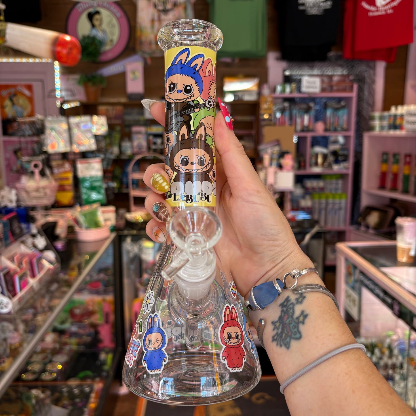 Cute Monster Beaker Bong