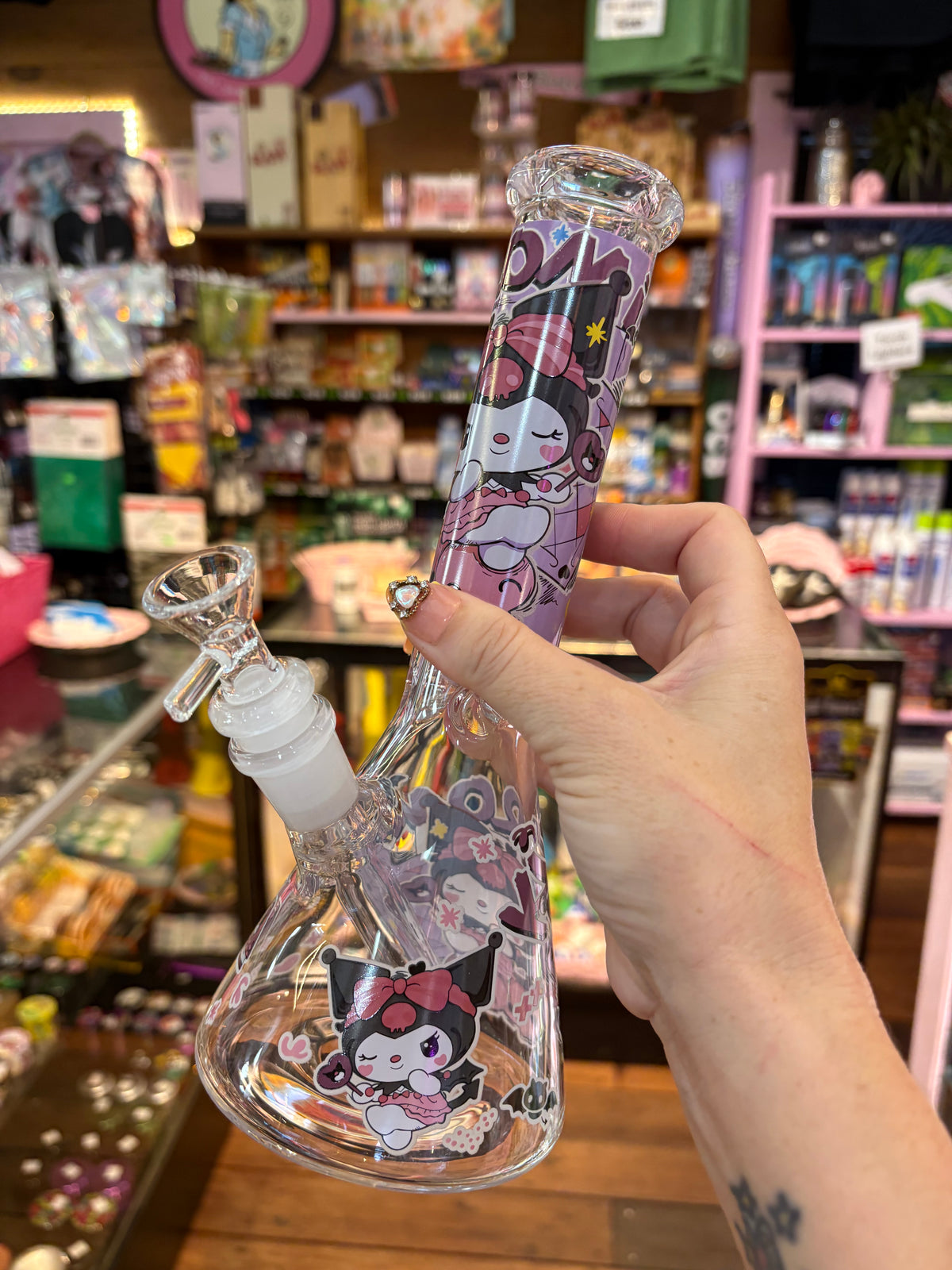 Evil Bunny Decal Beaker