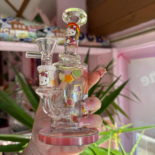 Pretty Kitty Rainbow Water Pipe