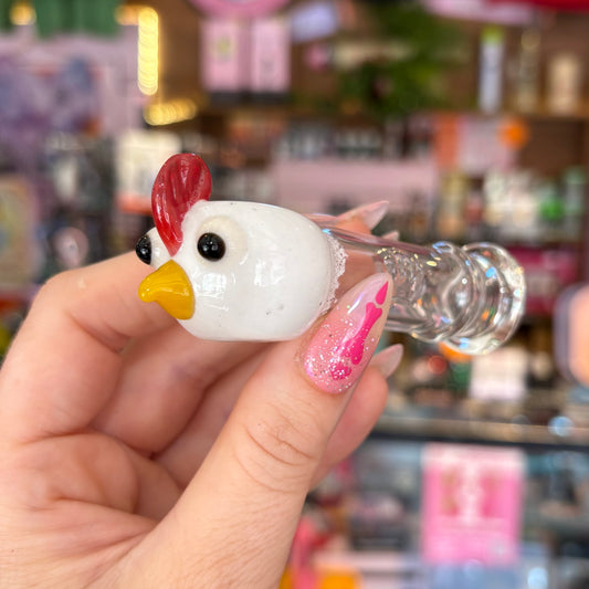 Chicken Head Glass Pipe