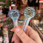 Color- Changing Swirl Glass Pipe