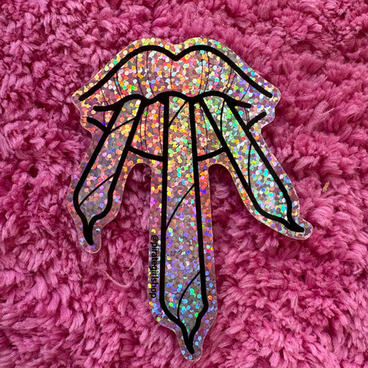 Pirate Girl 3 Joints Glitter Sticker