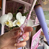 Pink Glass Cone Holder