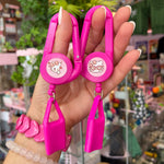 Cute Kitty Pink Lighter Leash and Clip