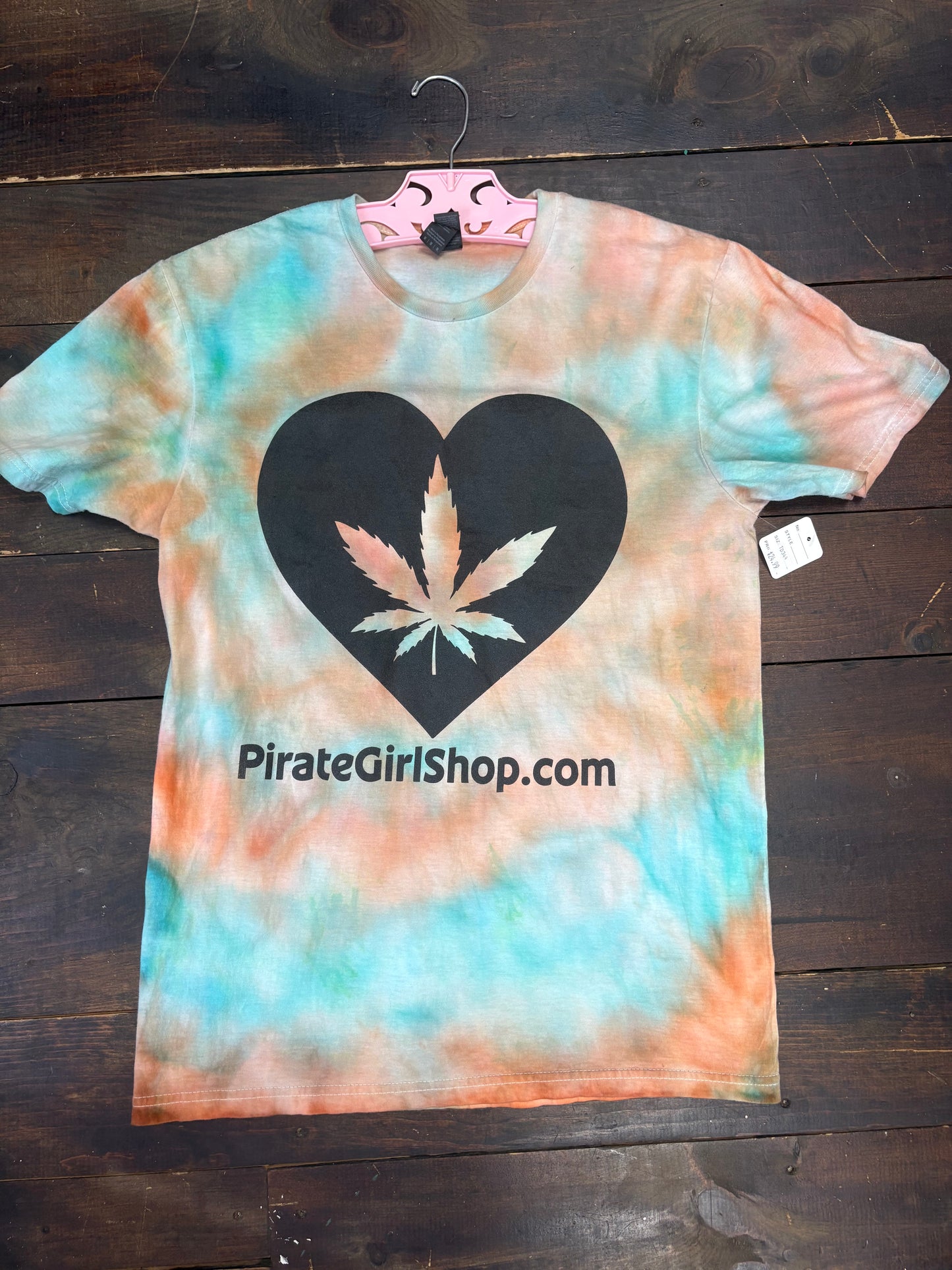 Hemp Heart Tie Dye Tshirt