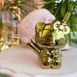 Golden Cute Cat Dab Rig