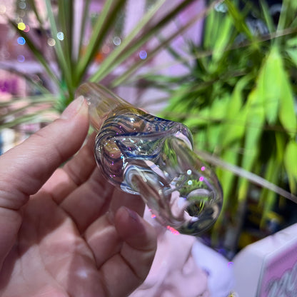 Fumed Steam Roller Glass Pipe