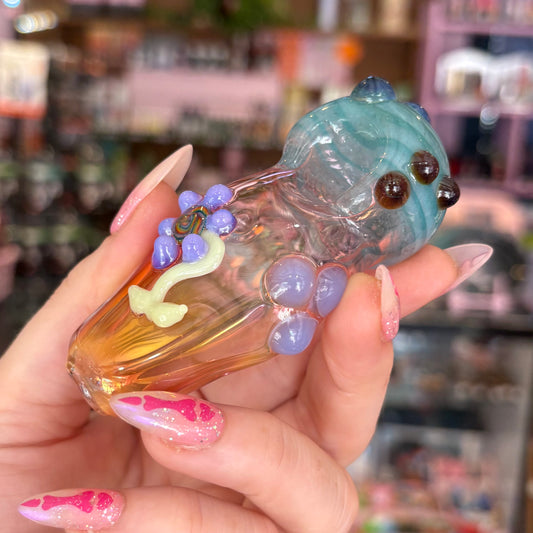 Color-changing Flower Glass Pipe