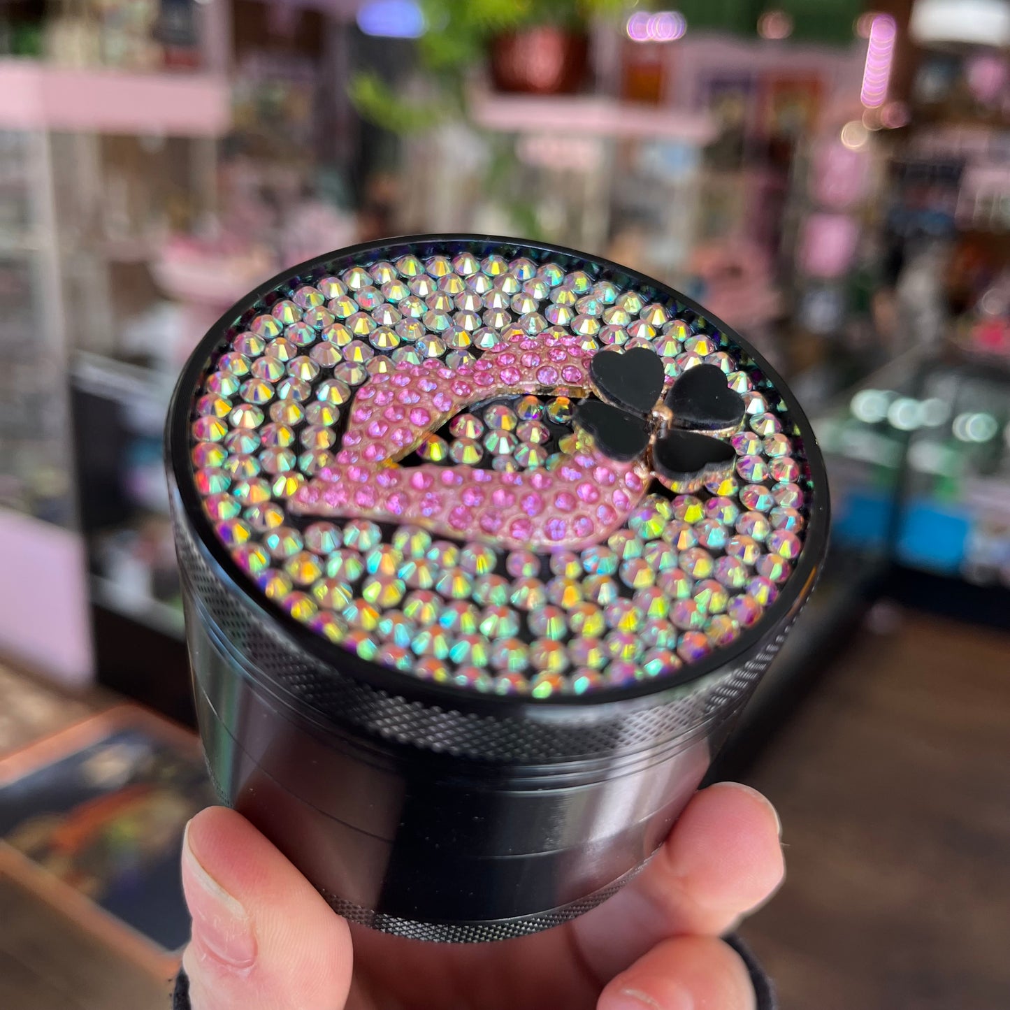 Rhinestone Kiss Grinder