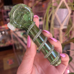 Stripe Swirled Glass Pipe