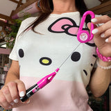 Cute Kitty Pink Lighter Leash and Clip