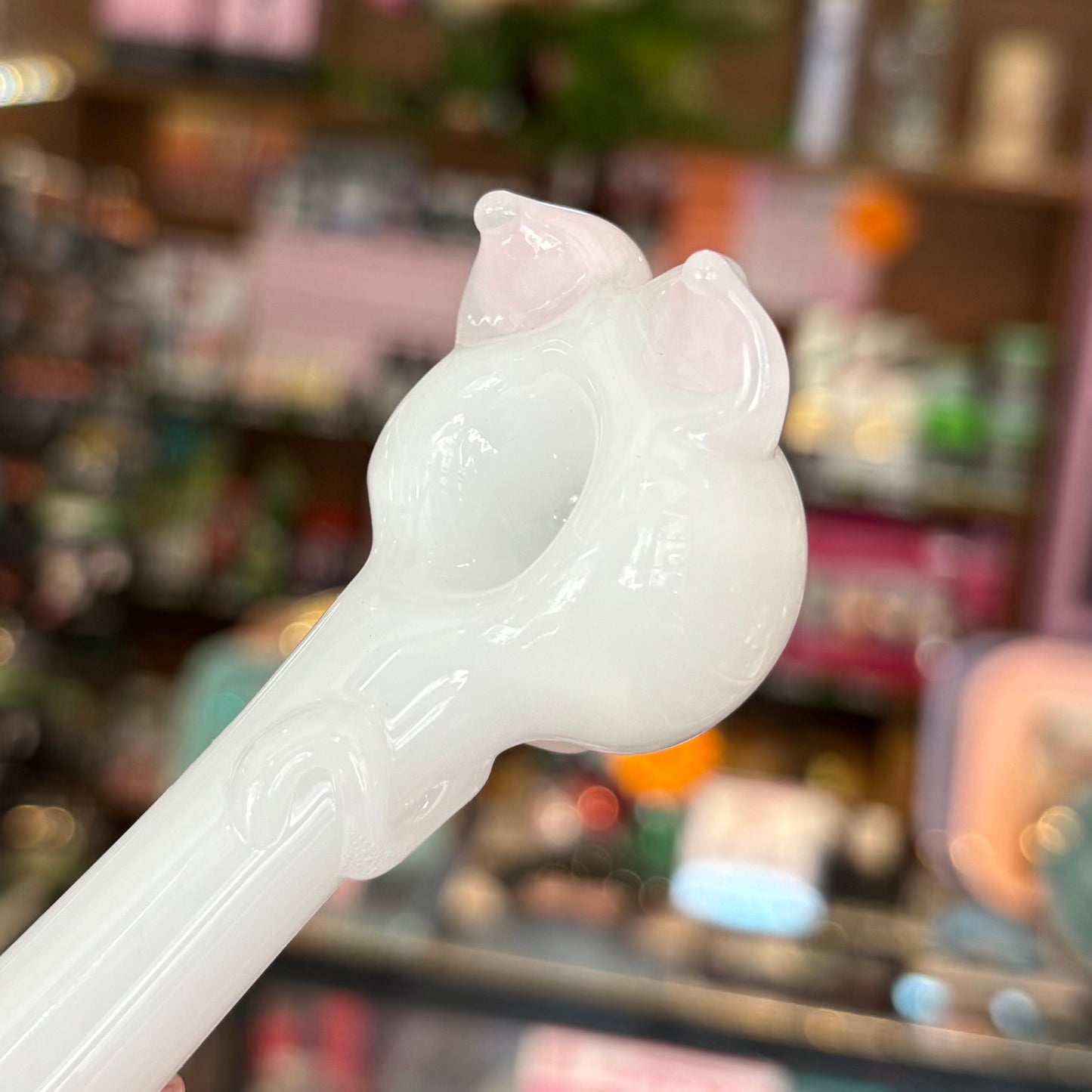 White Cat Glass Pipe
