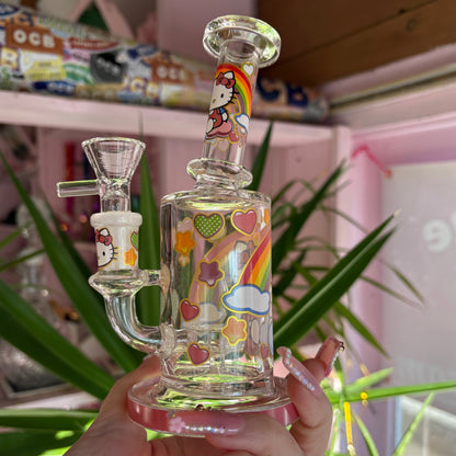 Pretty Kitty Rainbow Water Pipe