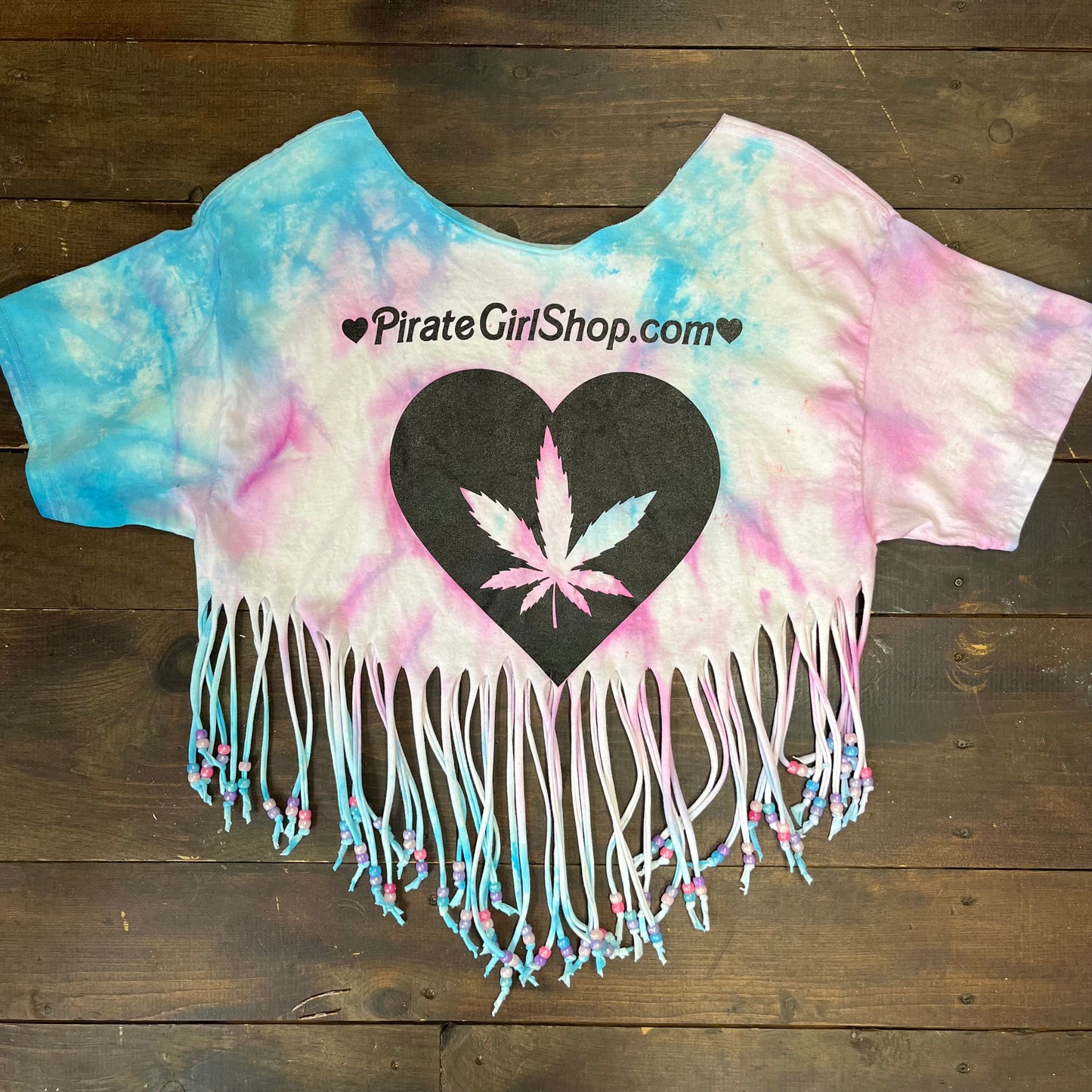 High Maintenace Fringed Tie Dye Top