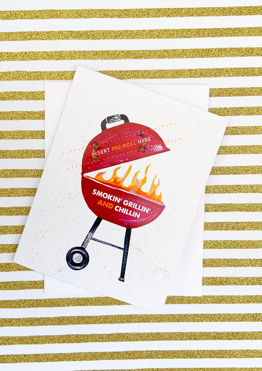 Smoking Grilling Greeting Card