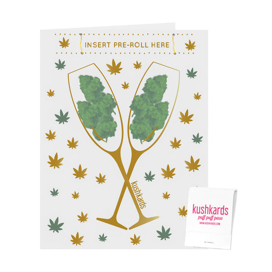 Congratulations Bud Champagne Greeting Card