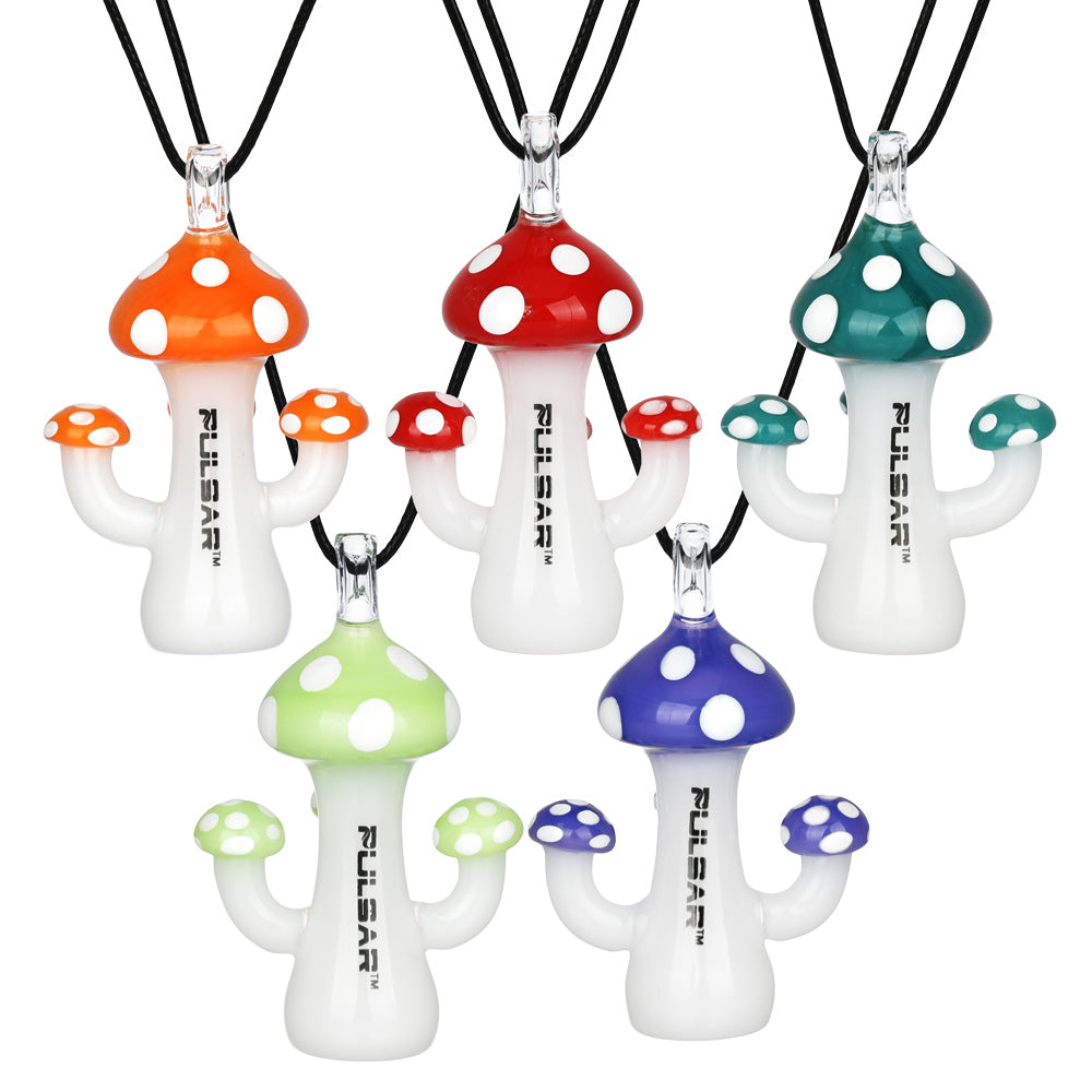 Mushroom One Hitter Necklace Pipe