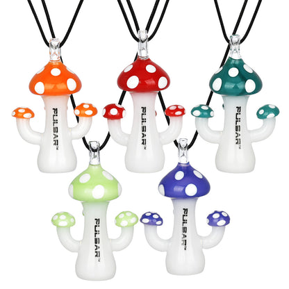 Mushroom One Hitter Necklace Pipe