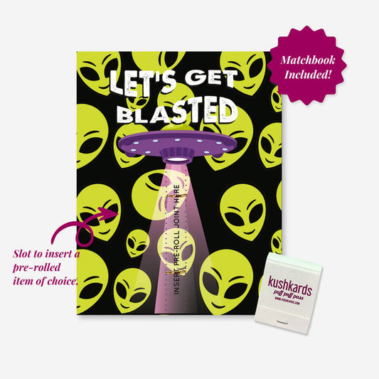 420 friendly alien greeting card from the best smoke shop on the internet