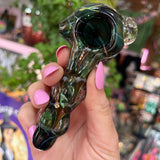 Green heady glass pipe from the best online smoke shop