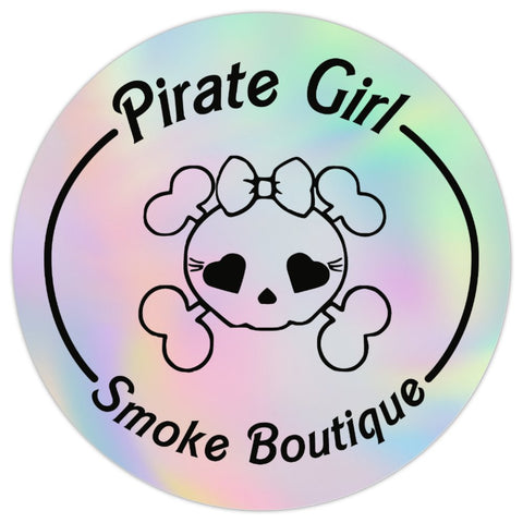 Holographic Pirate Girl Sticker
