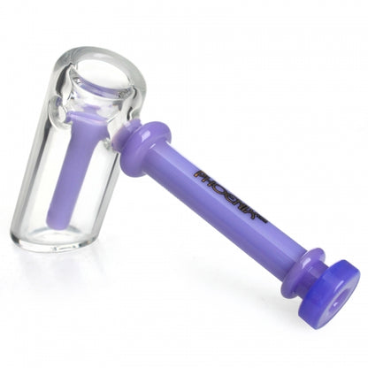 Pastel Hammer Style Glass Bubbler