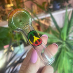 Peace Sign Rasta Glass Pipe from the best online smoke shop