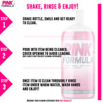 Pink cleaning solution directions