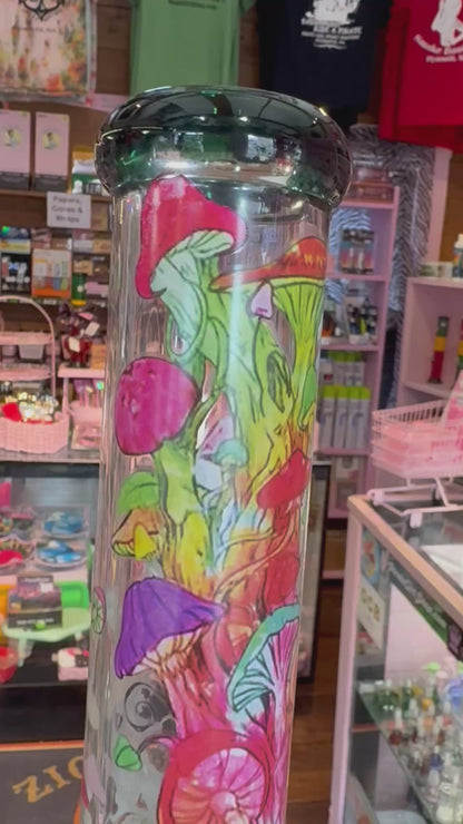 Colorful Mushroom Tube Bong