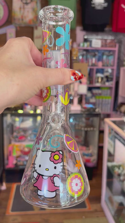 Pretty Kitty Beaker Bong
