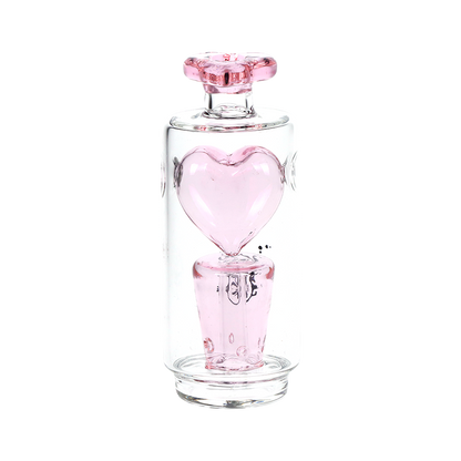 Pink Heart Bubbler Attachment for Puffco Peak & Peak Pro