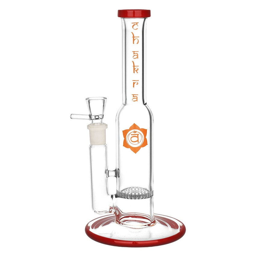 Chakra Water Pipe with Honeycomb Perc – Pirate Girl Smoke Boutique