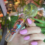 Rainbow Decal Glass Pipe from the best online smoke shop