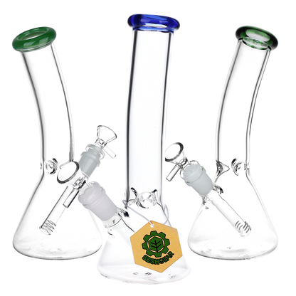 Clear Bent Neck Beaker Bong