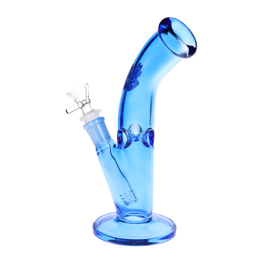 Bent Tube Colored Glass Water Pipe