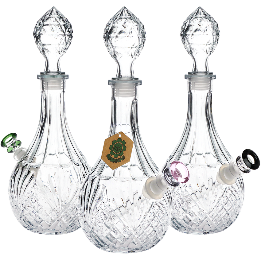Vintage Crystal Decanter Water Pipe