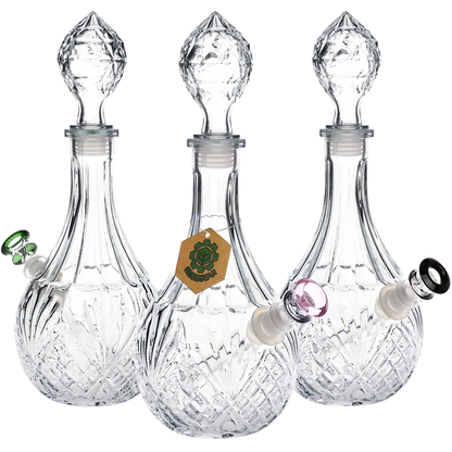 Vintage Crystal Decanter Water Pipe