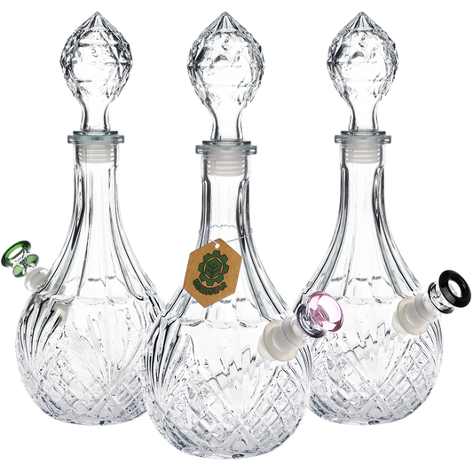 Vintage Crystal Decanter Water Pipe