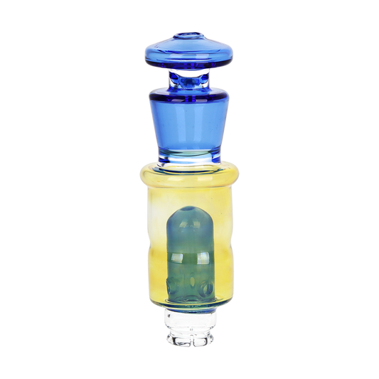 Silver Fumed Glass Bubbler Attachment for Puffco Pivot