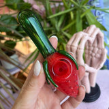 Cute strawberry glass pipe from the best smoke shop in plymouth, ma.