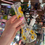 Sunflower beaker water pipe from the best smoke shop on the internet