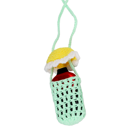 Crochet Mushroom Necklace