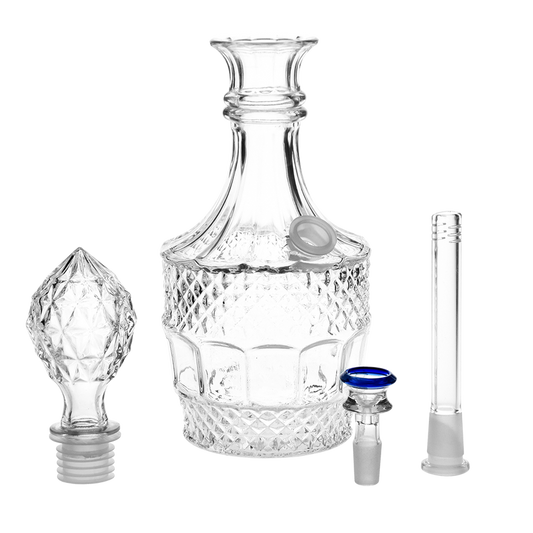 Vintage Crystal Decanter Water Pipe