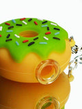 Silicone Donut One Hitter Keychain