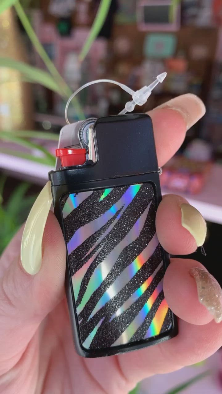 Glitter Mini Bic Lighter Case – Pirate Girl Smoke Boutique