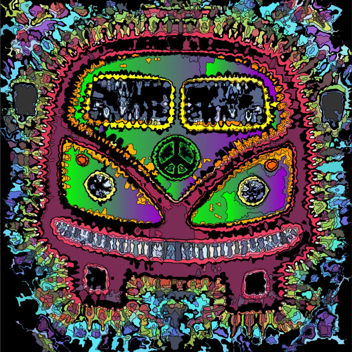 Hippie Van TyeDye Tapestry