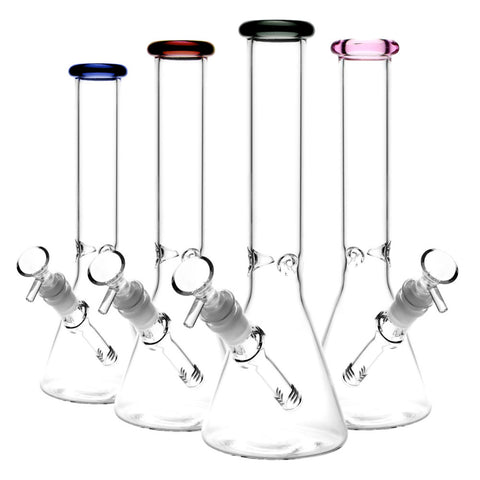 Clear Beaker Water Pipe with Ice Catch