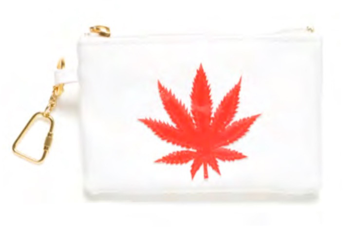 Keychain Leaf Bag - White Berry