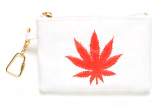 Keychain Leaf Bag - White Berry